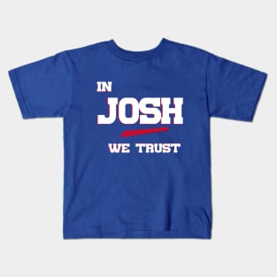 Buffalo Bills Football - Josh Allen QB, Bills, NFL, New York, Orchard Park Kids T-Shirt